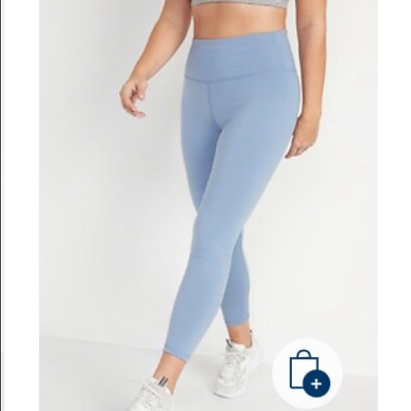 📣 NWT Old Navy Cropped Workout Leggings - Picture 1 of 5